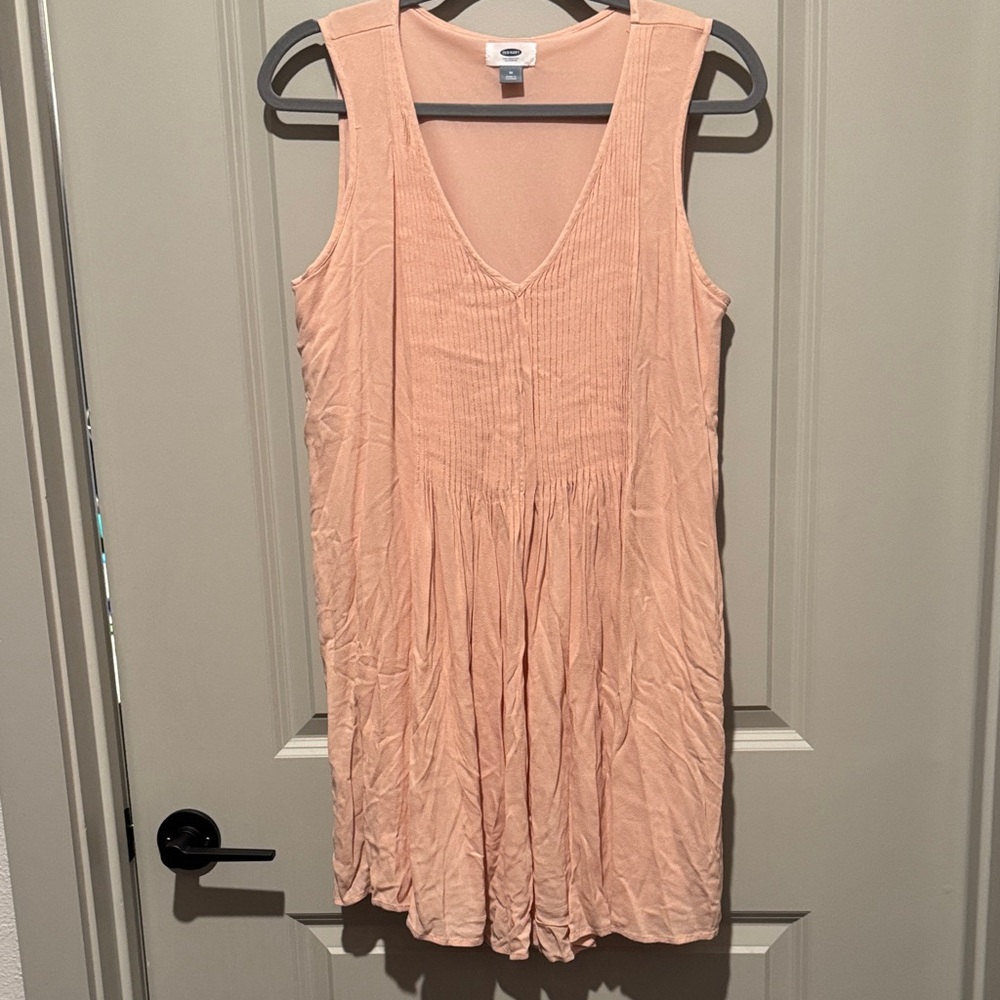 Old Navy Peach and Gray Dress